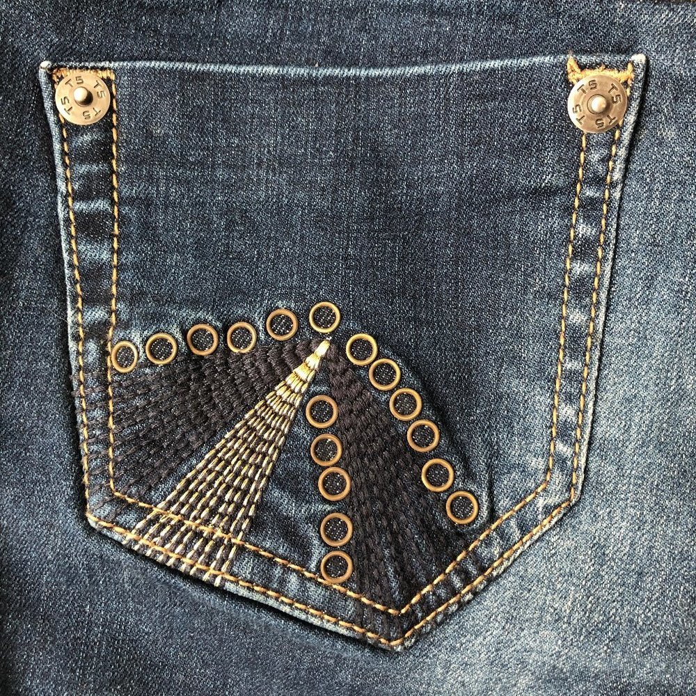 Dark Blue Skinny Jeans - Picture 8 of 9